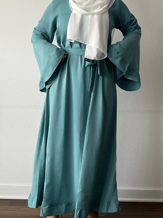 Shams Abaya in Turquoise [PREORDER]