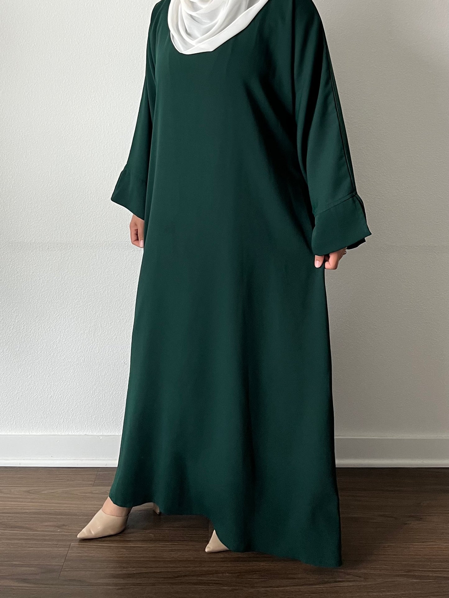 Amira Abaya in Forest Green [PREORDER]